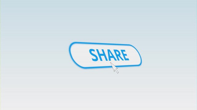 Minimal share control pointer communicate online sharing, publishing user interaction. website tutorials, social campaigns, content distribution, digital marketing, online interface animations