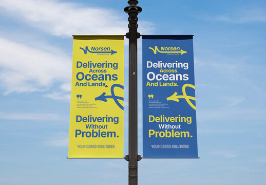 Outdoor Flag Mockup