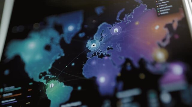 Global service map links regions through digital routes