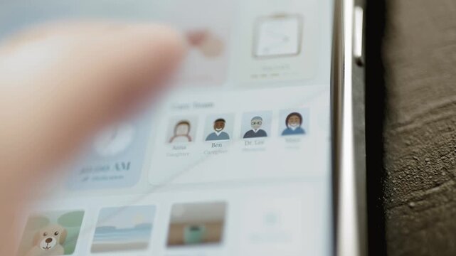 Care team roster accompanies morning schedule dashboard