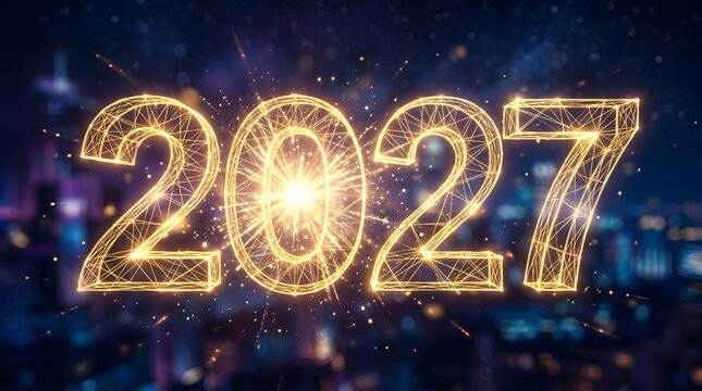 Celebrating the arrival of 2027 a new year filled with hope joy and endless possibilities for growth success and shared moments with loved ones worldwide