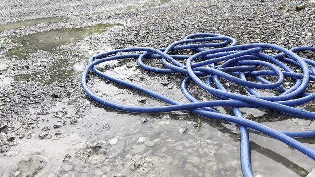 the messy of a hose