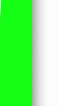 Tall green panel curved sheet creating a vertical page curl transition background. for logo reveals, mobile advertising, presentation slides, product promotions, channel intros, compositing graphic