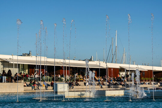Fontana Marina, Port of Palermo, Palermo, Sicily, Italy, Europe