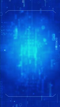 Futuristic interface frame combines grids, squares, circles, technical copy space. technology presentations, artificial intelligence, cybersecurity, science, data analysis, dashboards, TV broadcasts.