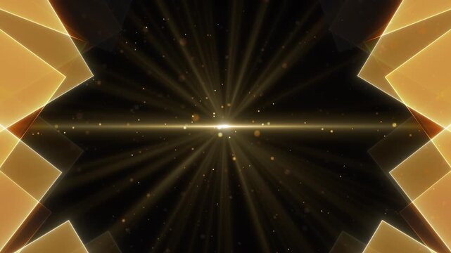 Golden borders, warm light rays, sparkles dramatic frame black. Cinematic motion for gala announcements, fashion promotions, celebration videos, business openers, logo reveals, event screens, premium