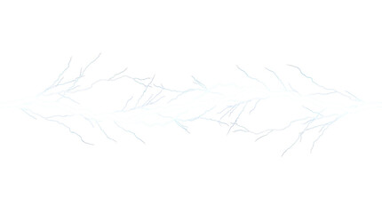 Obraz premium White lightning bolt strike isolated on transparent background
