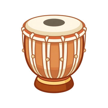 wooden dholak drum