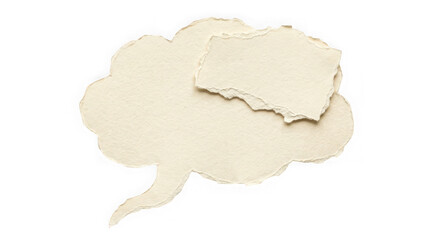 Obraz premium Speech thought bubble with a light sketch style isolated on transparent background, illustration