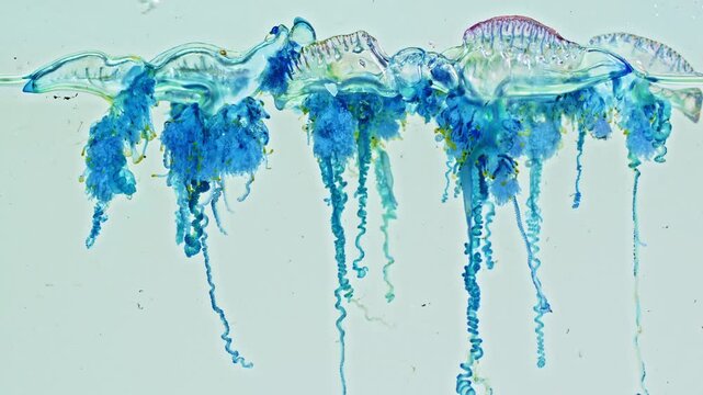 Often found in tropical and subtropical waters, this dangerous marine species may wash ashore during seasonal currents and monsoon conditions. Dangerous Portuguese Man of War Jellyfish at Karon beach