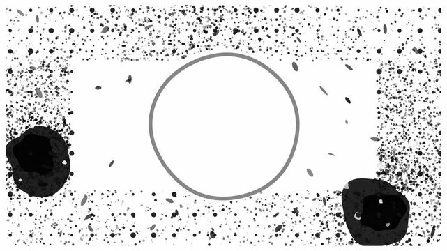 Hand crafted animated screen print texture in soft monochrome on a clean light background. Seamless looping 4K motion graphics video with free space for text, ideal for branding, social media content 