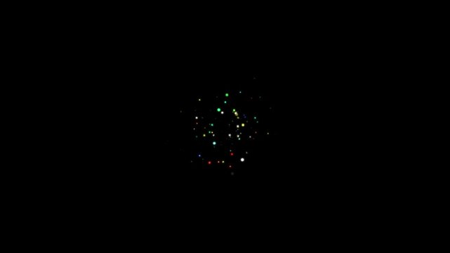 Multicolor Glowing Particles Burst, glowing bokeh particles light burst effects, Brust and sparkle star blinking colorful magic glitter sparkle trail, Sparkling particles dust fly, magical glitter