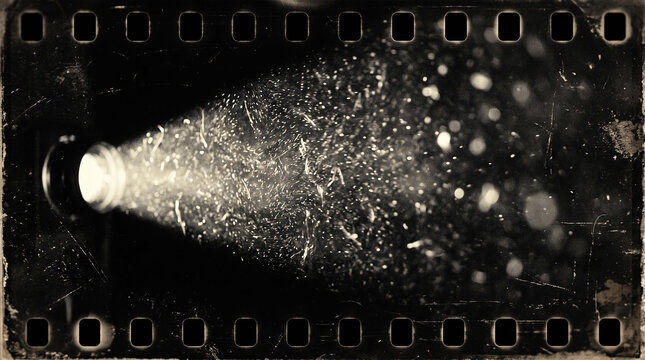 Projector Dust Storm Particle Field With Cinematic Atmospheric Texture