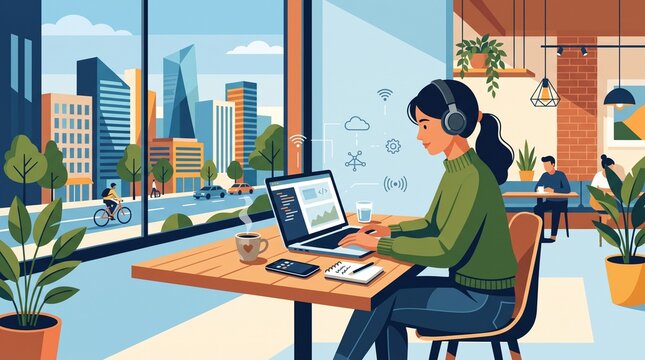 Remote Work From Coffee Shop