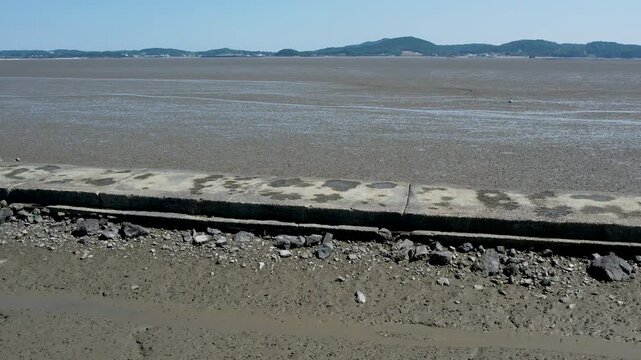 An aerial view of the tidal flats on Korea's west coast_03