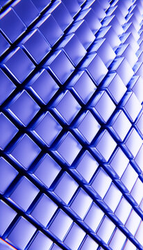 Purple 3d cubes repeating geometric pattern abstract background