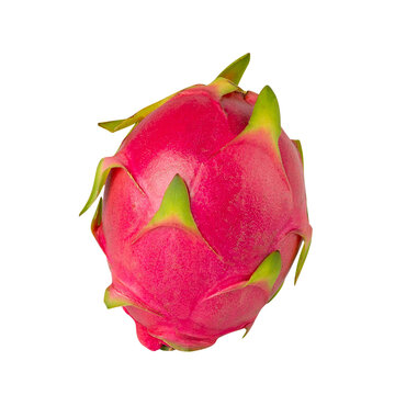 Dragon fruit, Pitaya cutout, full depth of field.