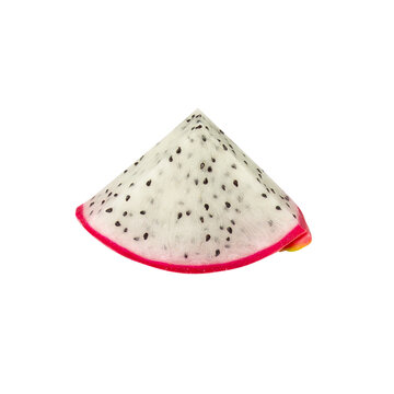 Dragon fruit, Pitaya slice cutout, full depth of field.