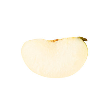 Asian Pear sliced cutout, full depth of field.