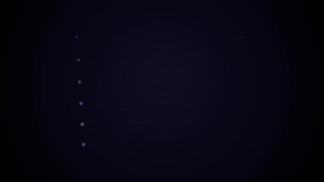 Abstract digital background with glowing dots and connecting lines