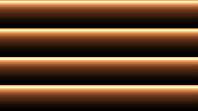 Wood panel wall background. Golden brown wooden horizontal planks with backlight. Backlit wooden slat wall. Board surface with lighting stripes. Elegant modern realistic vector illustration
