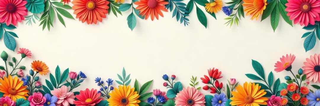 Vibrant and stylish border decorations adorn a wall, adding a touch of personality and flair to any room Perfect for home decor inspiration and DIY projects , mural, DIY, frame