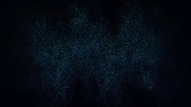 Digital sound wave audio spectrum animation dissolving into particle dust