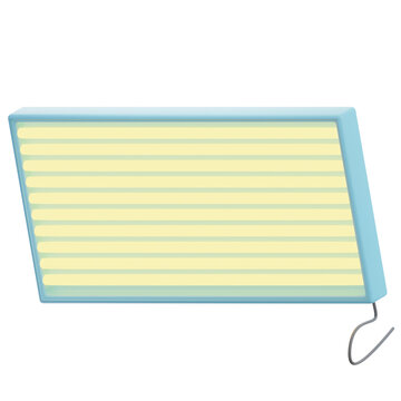 A vibrant LED grow light panel icon, perfect for illustrating indoor gardening, hydroponics, or greenhouse cultivation. Features a sleek blue frame and glowing light bars, ideal for digital design.