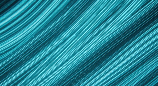 Abstract background, of diagonal teal, and cyan parallel, lines and streaks