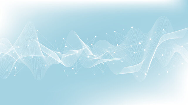 Global network connection concept. Social network communication in the global business. Big data visualization. Internet technology. Vector illustration.