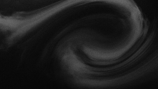 Dark swirls dance in slow, mysterious motion. Smooth curves ripple across the void with quiet intensity. Texture suggests liquid or smoke, soft and elusive