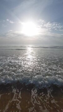 La plage de Messanges  entre for&ecirc;t landaise et oc&eacute;an. Landes - Aquitaine