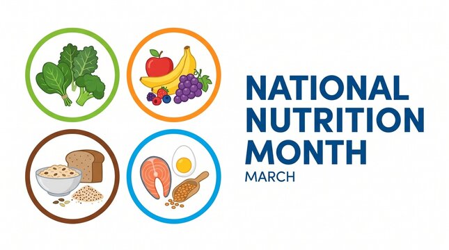 National nutrition month infographic march