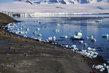Ile de Brown Bluff dans la presqu'ile.Antarctique et la mer de Weddell © Laurent JAMIN