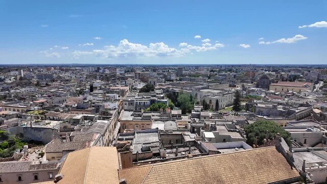 Amazing view of The Old town of Lecce, Apulia Region, Italy