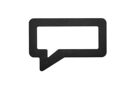 Speech bubble symbol appears isolated against a plain transparent background.