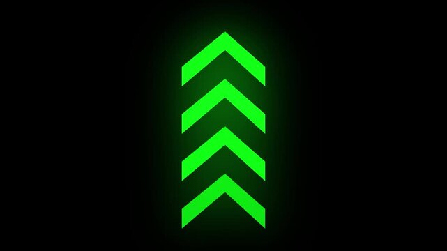 Up arrow animation on black background. direction arrow icon motion. Arrow sign. swipe icon video animation. directional arrow loop, direction arrow line loop animation.