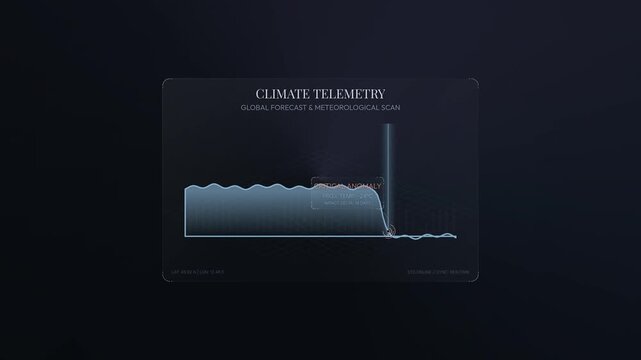 Futuristic dashboard animation showcasing predictive restocking, AI neural engine analysis, climate telemetry, and autonomous procurement for advanced supply chain and logistics management