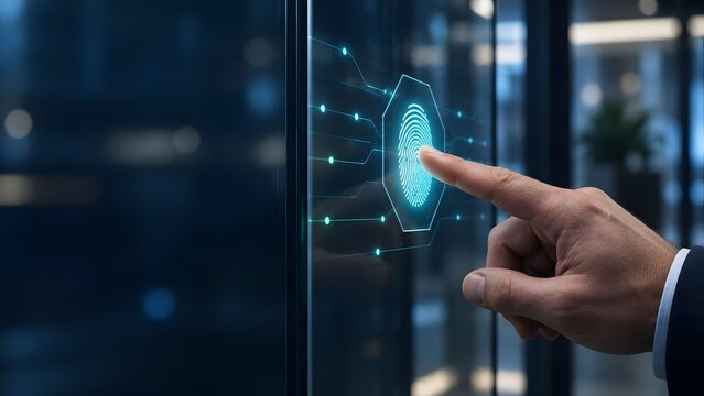 Biometric Fingerprint Access Control on Glass Door Interface for Smart Corporate Office Security