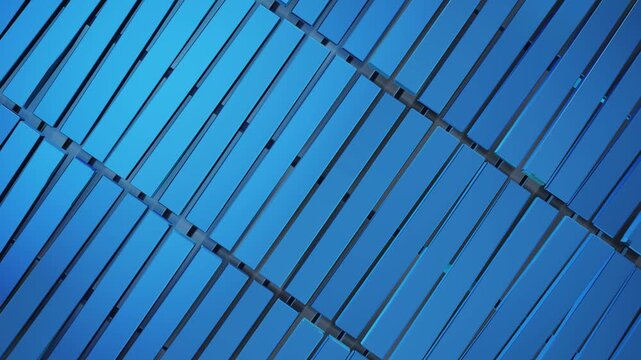 Blue abstract geometric 3D rectangles background animation loop