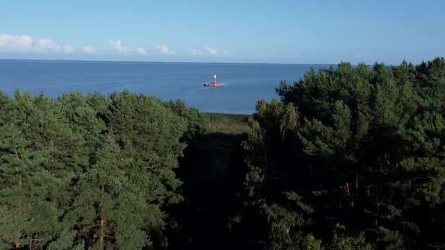 Pervalka Lighthouse in the Curonian Lagoon