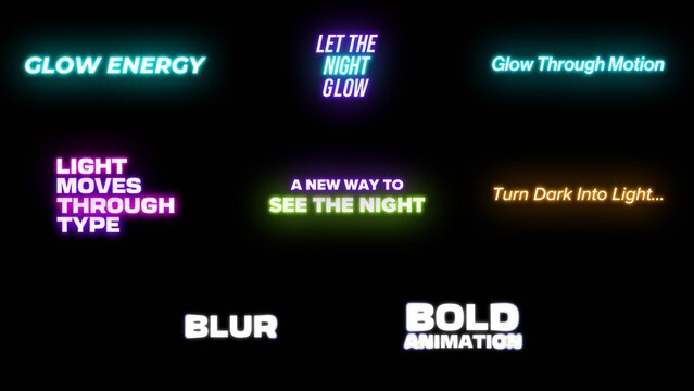 Glow Text Animation