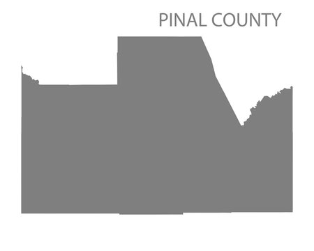 Pinal County Map, Arizona, USA