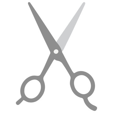 Hairdressing scissors barber shears hair cutting salon tool vector illustration