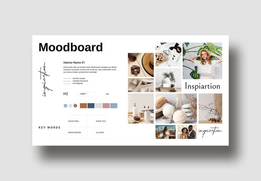 Clean Mood Board Template