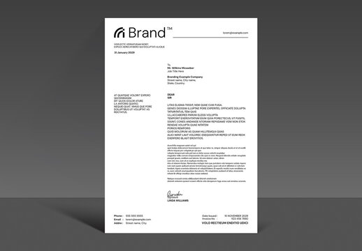 Minimalist Modern News Latter Template Layout