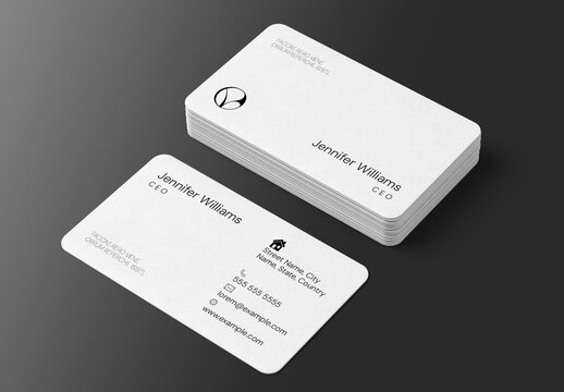 Minimal Modern Business Card Template Layout
