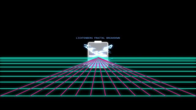 4K Lichtenberg Figure Dielectric Breakdown Tree Visual Effects with Audio Visualizer Loop