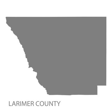 Larimer County Map, Colorado, USA