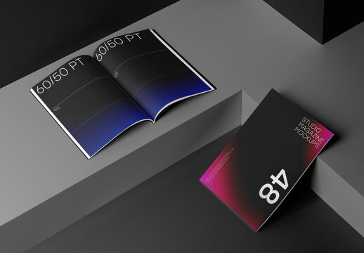 Business Magazine Cover Mockups